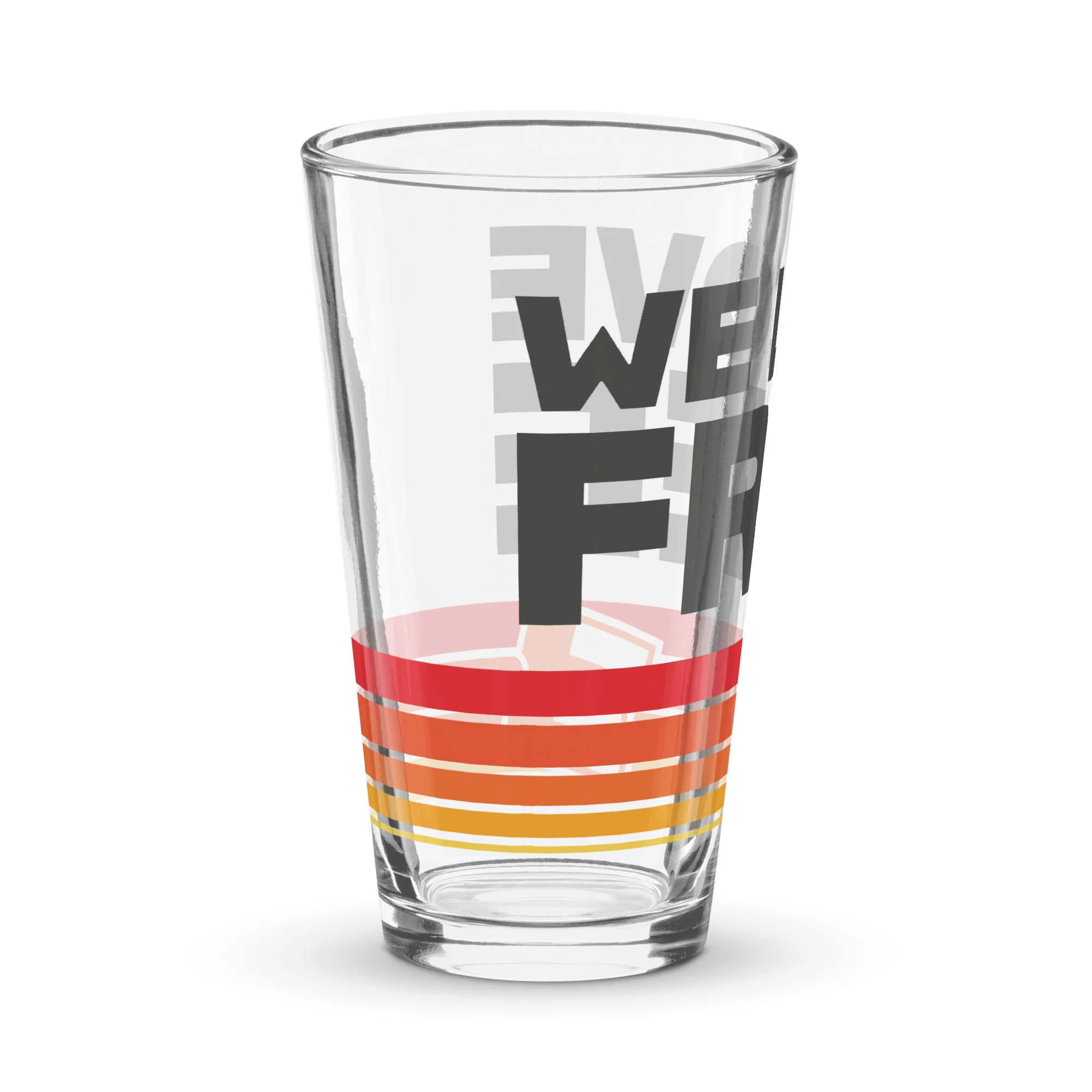 Fandango Pint Glass Retro We Love Free - Image 4