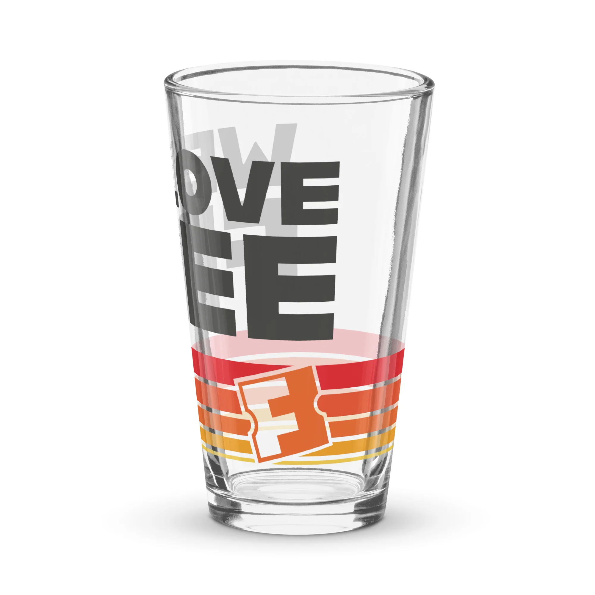 Fandango Pint Glass Retro We Love Free - Image 6