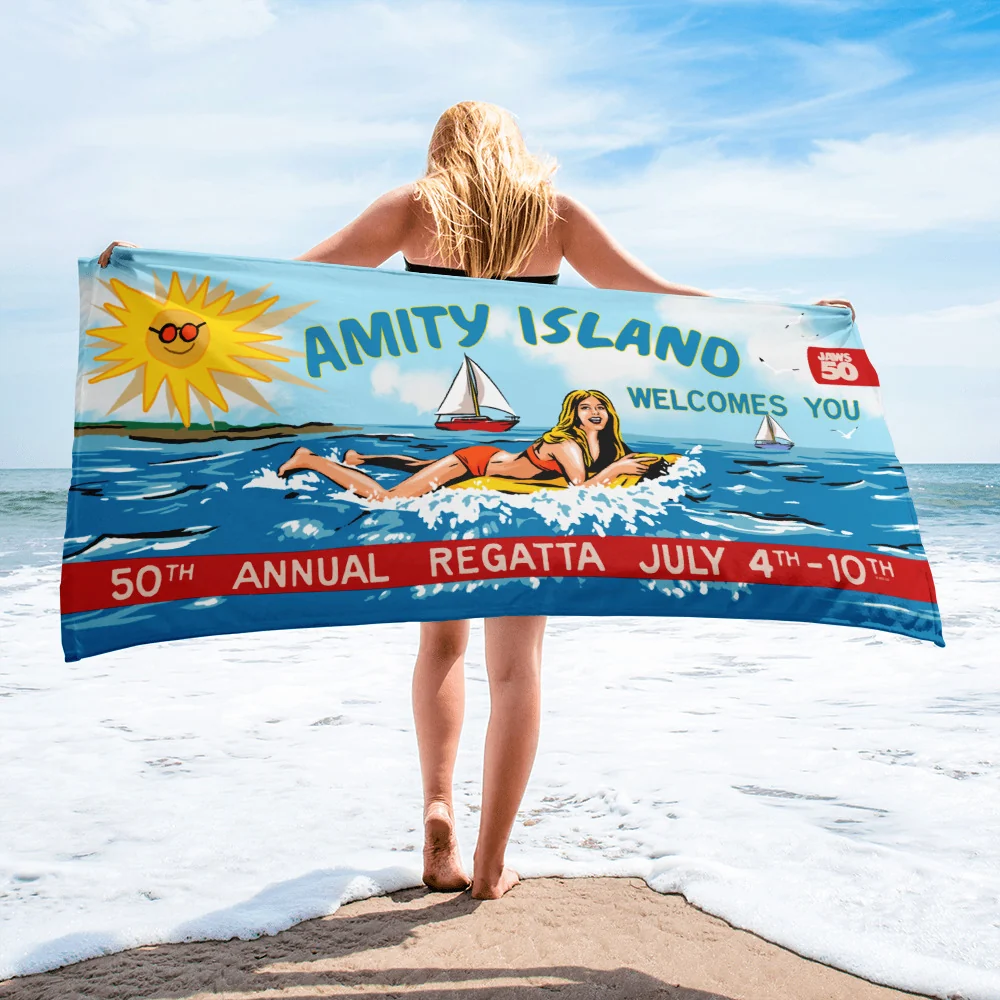 Jaws 50th Anniversary Amity Island Beach Towel - Image 3