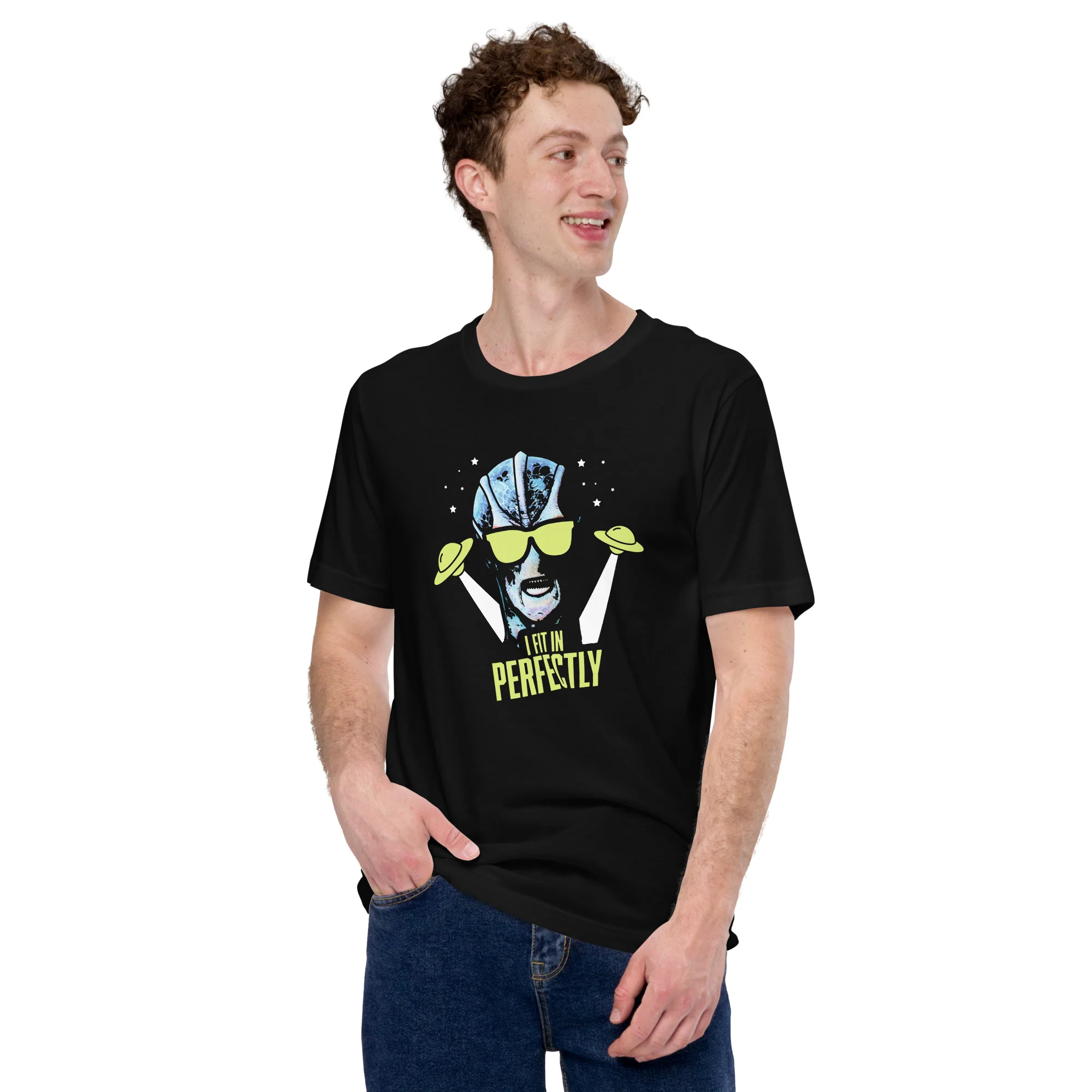Resident Alien I Fit In Perfectly T-Shirt - Image 7