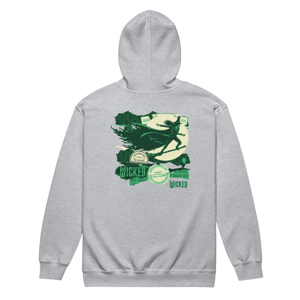 Wicked: For Good Zip Up Hoodie Wicked Witch